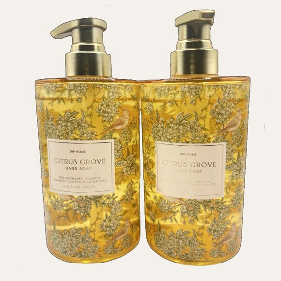 NEW 2x DW Home Citrus Grove Glass Bottle Liquid Hand Soap - 16 fl oz - Picture 1 of 2